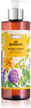 BIOBAZA 3in1 Body&Hair Gel Botanic Garden champô, condicionador e gel de duche 3 em 1 400 ml. 3in1 Body&Hair Gel Botanic Garden