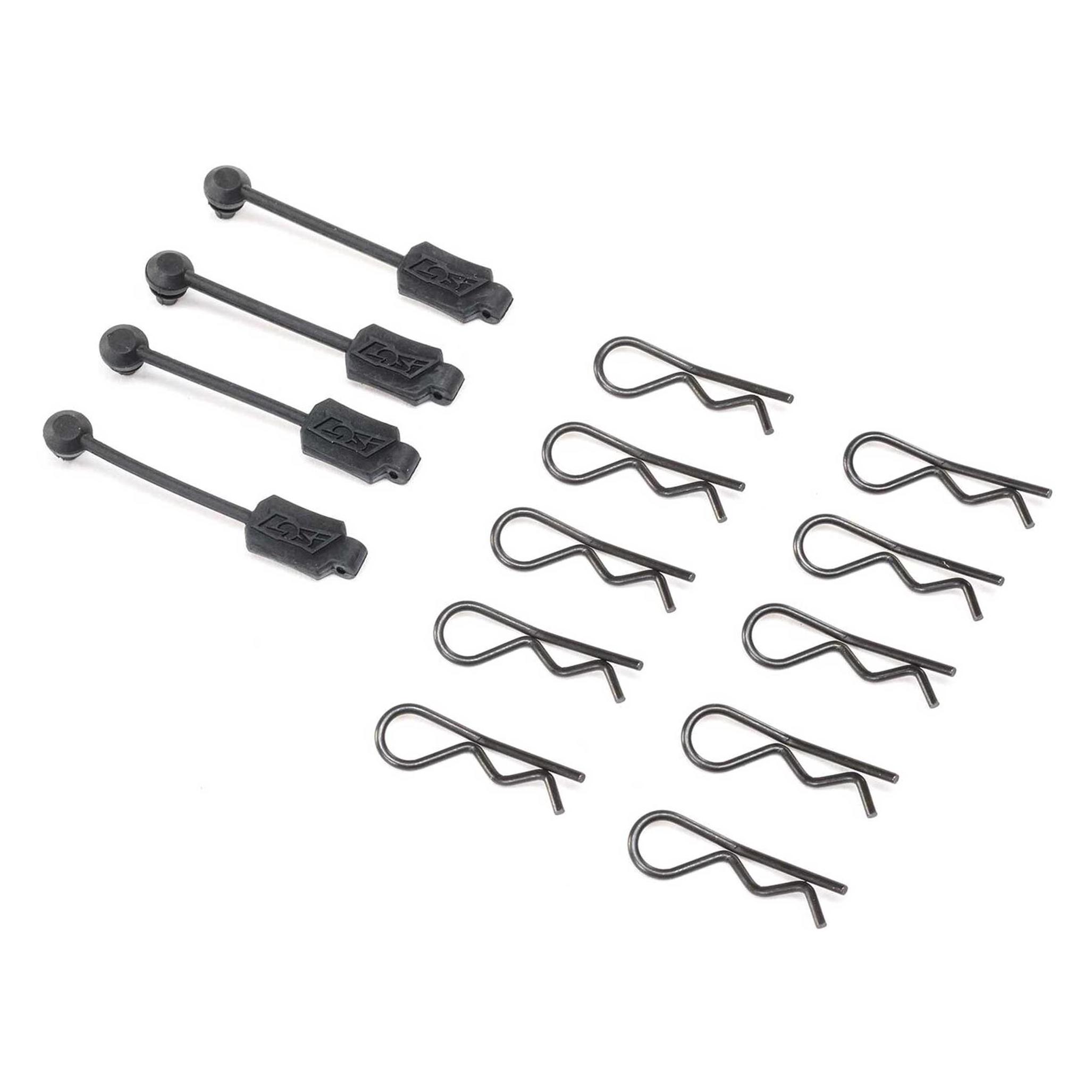 Losi Body Clip (10) & Leash (4): Promoto-MX (LOS266000)