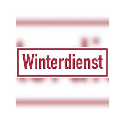 Hinweisschild, Winterdienst, Magnetfolie, 100 x 300 mm - 300x100x0.6 mm Magnetfolie