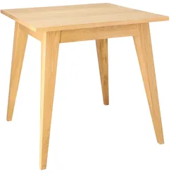 Esstisch Xaver aus Eichenholz, modernes Design, natur, rechteckig, für 4–6 Personen
