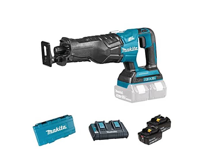 Scie sabre 36V LXT (2x5\,0 Ah) dans coffret synthétique - MAKITA DJR360ZK