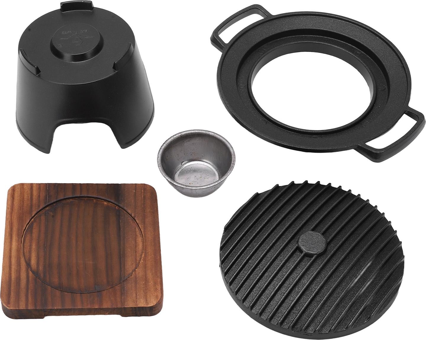 Gistuch Mini Elektrische BBQ-grillset met antiaanbakplaat voor 1 tot 2 personen