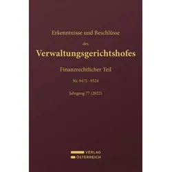 Erkenntnisse und Beschlüsse des Verwaltungsgerichtshofes, Fachbücher von Josef Fuchs