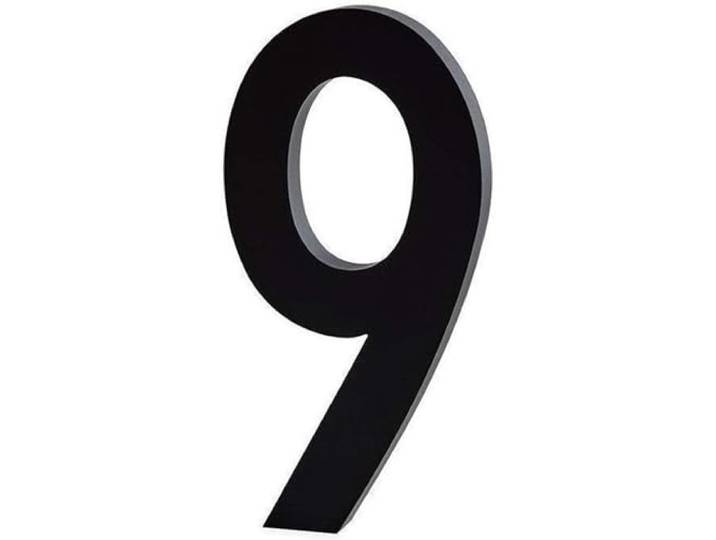 Design Letters huisnummer RVS zwart 5cm/10cm deurnummer huisnummer Gepersonaliseerd deurbord Montageschroeven en tape apart verkrijgbaar Afmeting 10cm
