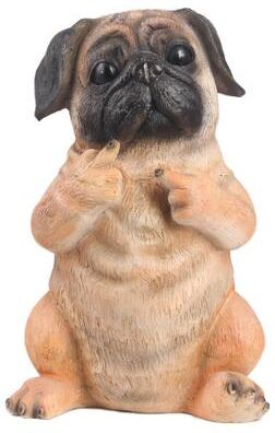 Hi-Line Gift Pug Puppy Sitting