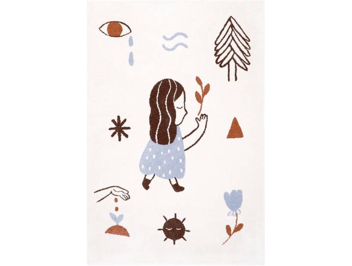 Kinderteppich Piritta ecru Polypropylen 120 x 170 cm