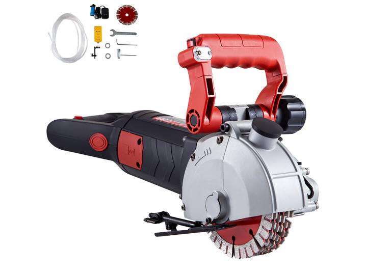 SucceBuy Max 4800W chasseur mural coupe-béton électrique Laser visée rainure Machine 125mm scie circulaire outil de coupe
