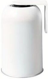 ModernMart Magnetic Stainless Steel Toothbrush Cup Holder Set For Modern Bathroom Organization white