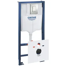Grohe Rapid SL WC-Vorwandelement mit Betätigungsplatte in der hängenden Schüssel 39449000