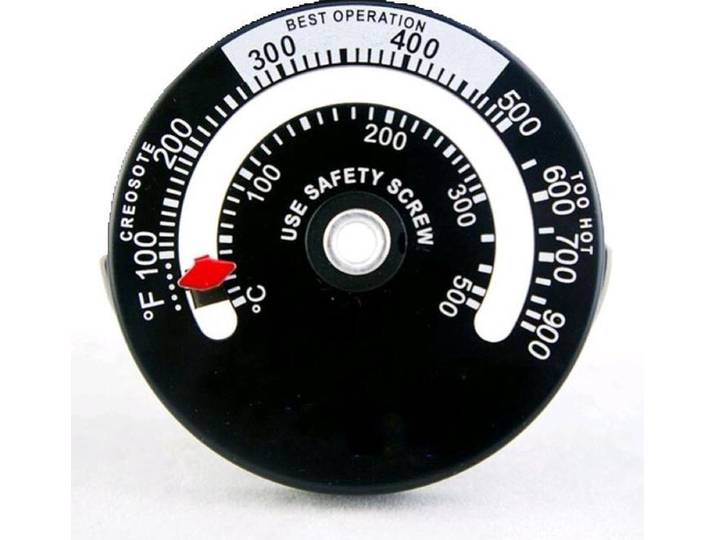 CHPN - Kachelthermometer - Thermometer - Kachel temperatuur - Temperatuur meten - Kachelpijp thermometer - Kachelpijp