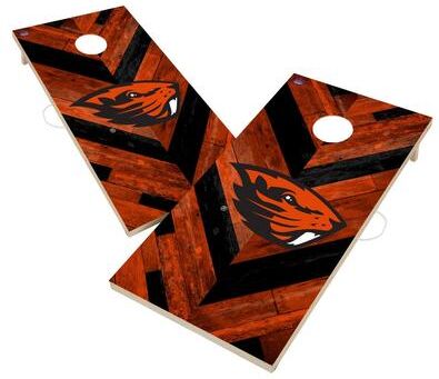 Skip's Garage Oregon State Beavers Cornhole Board Set