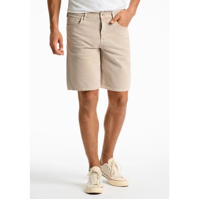 Shorts JUNK DE LUXE "Jeans-Shorts Loose Fit", Herren, Gr. S, beige (dusty sand), Obermaterial: 100% Baumwolle, loose fit, Hosen Shorts