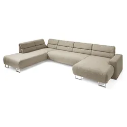 Segmüller Werkstätten Wohnlandschaft Maxime02 Stoff Beige Sand