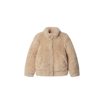 Winterjacke PEPE JEANS "Winterjacke KAITLYN", Mädchen, Gr. 12, beige (canvas weiß), 100% Polyester, Jacken Winterjacke