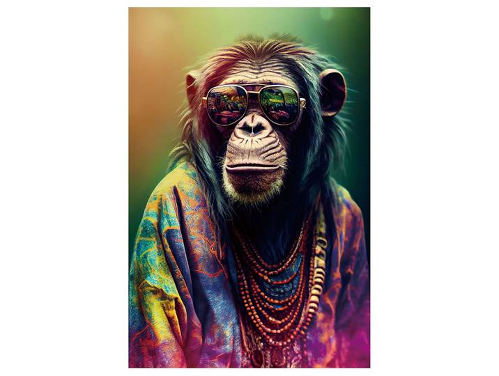 Glasbild Hippie Style image LAND