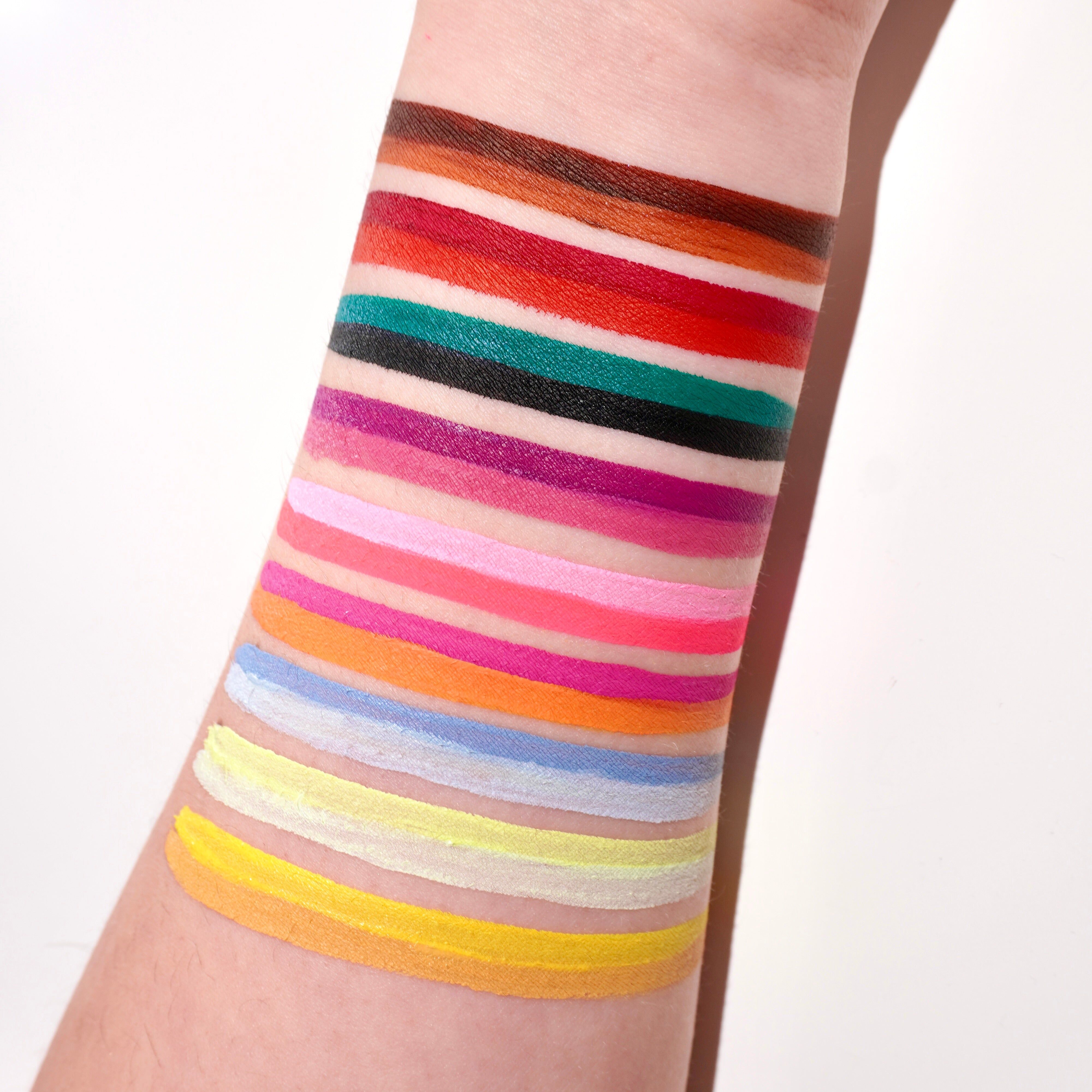 Rainbow Split - 9 Pan Palette - Glisten Cosmetics