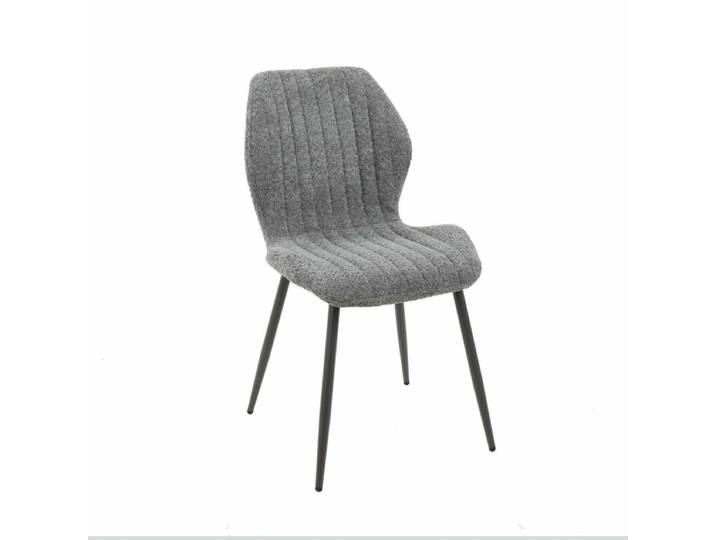 Liadomo Madrid Stuhl in Bouclébezug - Boucle grau Modern, Zeitl