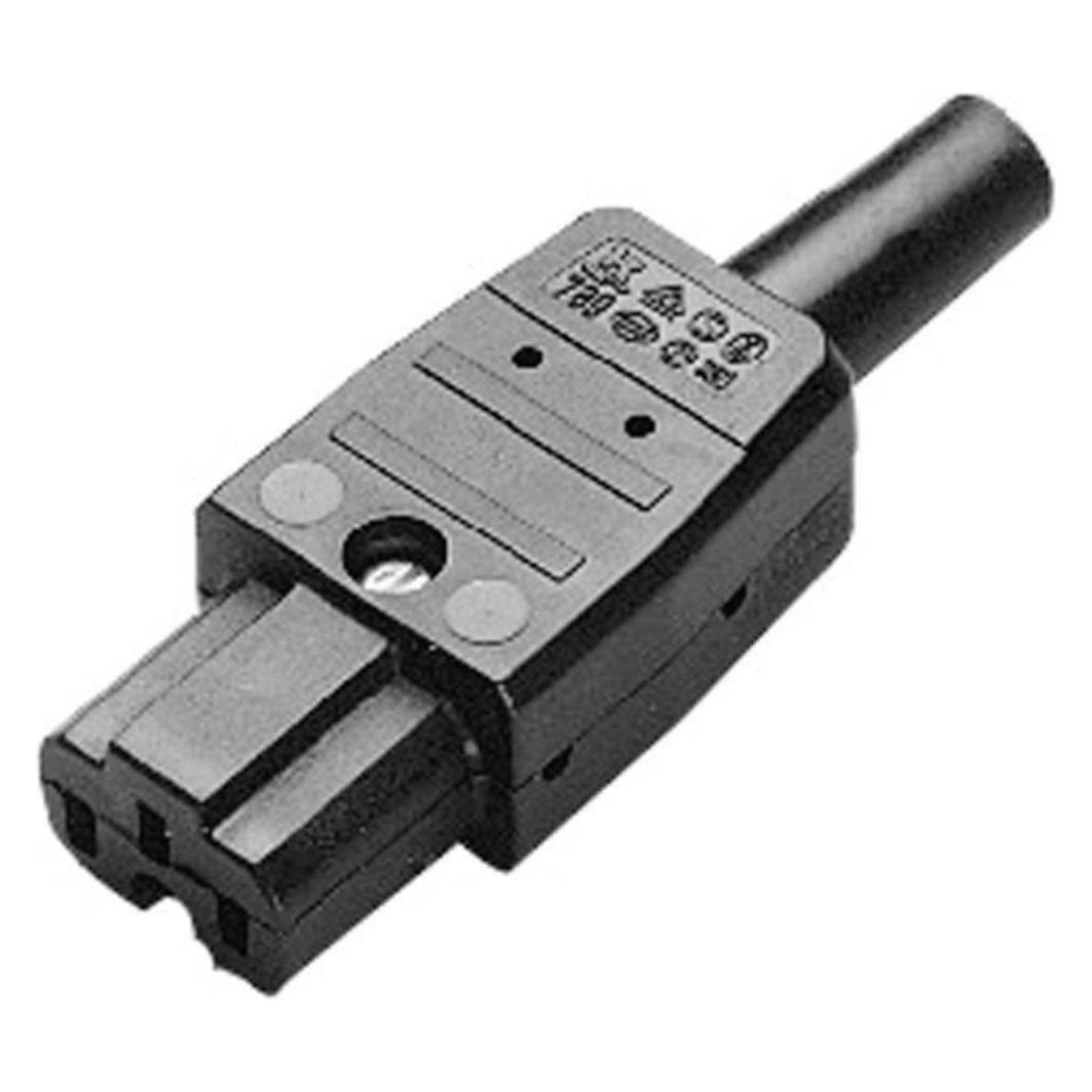 Kaiser 789/sw/C Heissgeräte-Steckverbinder 789 Buchse, gerade Gesamtpolzahl: 2 + (789/sw/C)