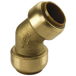 Kupfer Steckfitting Tectite Winkel 45° 18 mm innen/innen lösbar DVGW