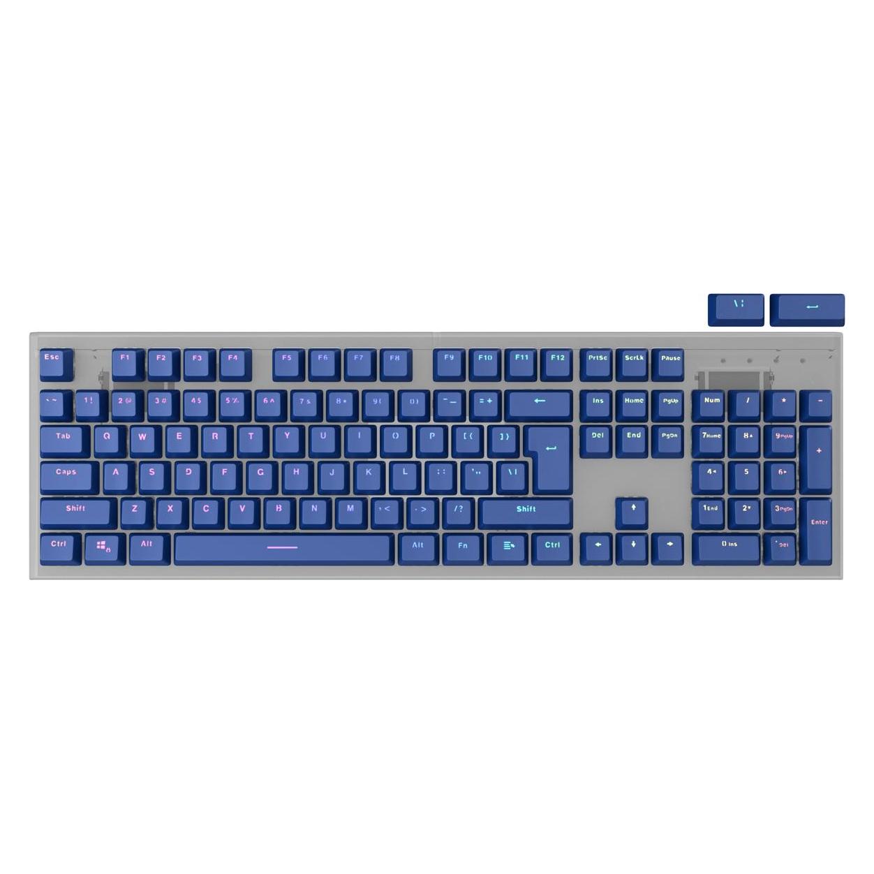 Genesis Lead 300 granatowe Double Shot Keycaps (NAG-2005)
