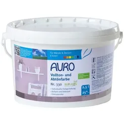 Auro Vollton- und Abtönfarbe 330 eisenoxid-braun - 2,5 l Eimer