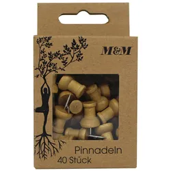M&M Pinnnadeln 40 Stück braun