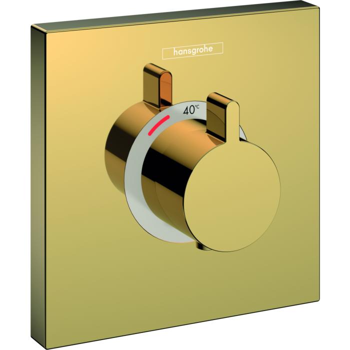 hansgrohe ShowerSelect Highflow Fertigmontageset 15760990 UP-Thermostat, polished gold optic