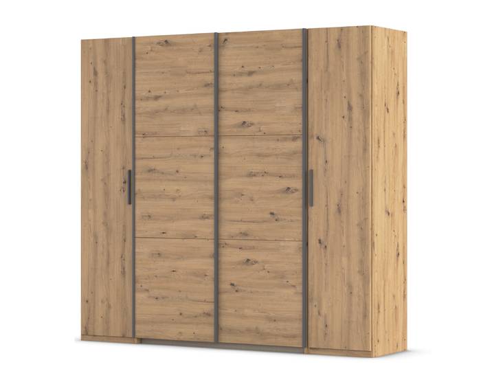 Kombischrank Kronach 225cm Holz/Eiche Artisan Dekor Grau