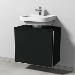 Sanipa Waschtischunterschrank „3way“ 600 × 526 × 350 mm in Vulkan (matt)