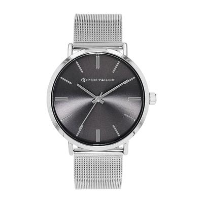 Quarzuhr TOM TAILOR, silber (silberfarben, grau), Armbanduhren, Herren, silberfarben, Quarzuhr, Armbanduhr, Herrenuhr, Edelstahlarmband, analog