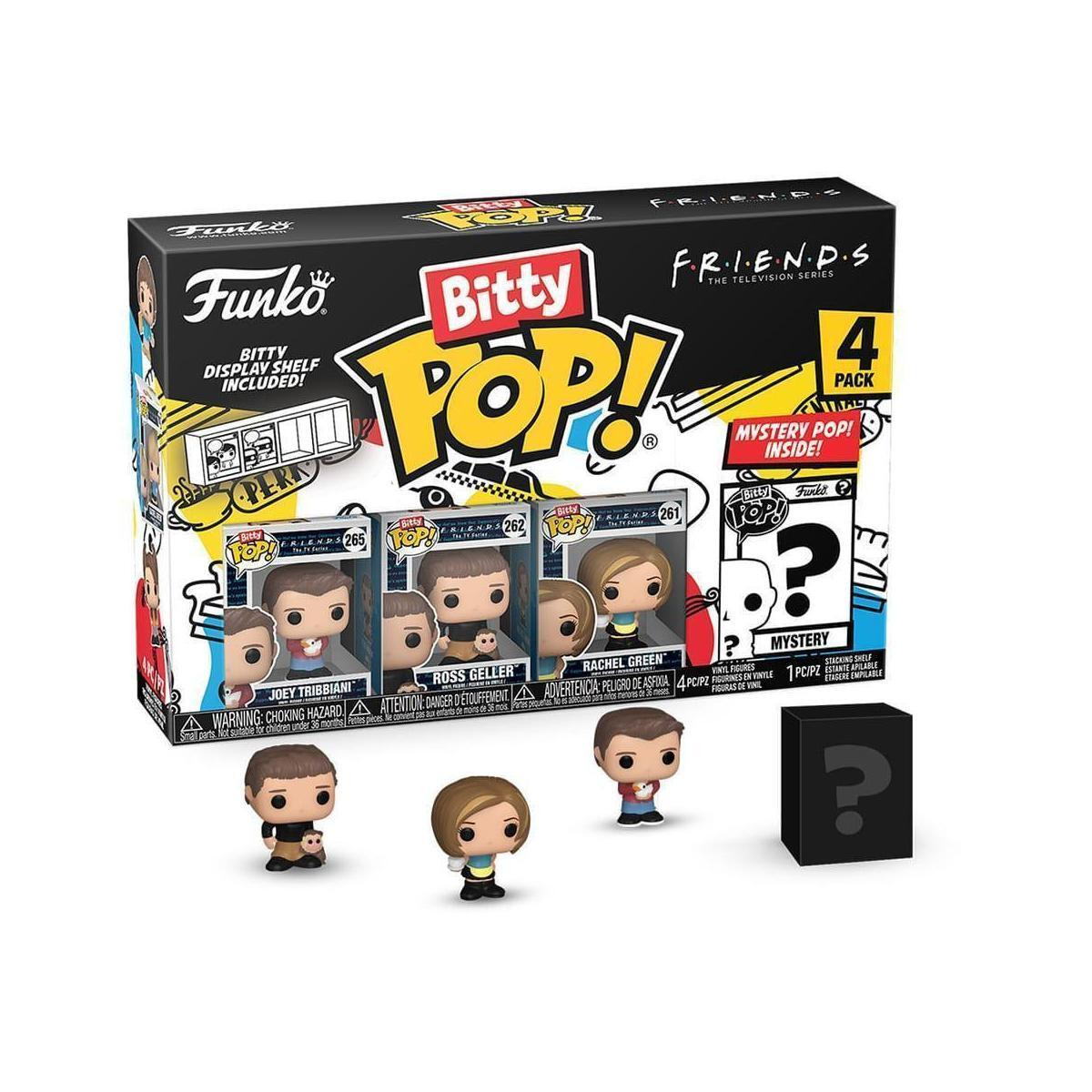 Funko Bitty Pop! Friends 4-delig set met Joey, Ross, Geller en Rachel Green