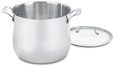Cuisinart Contour Stainless Cookware 12 Qt. Stockpot with Cover