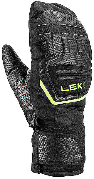 LEKI Kinder Skifauster WCR Team 3 D Junior schwarz   6 B