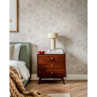Vliestapete A.S. CRÉATION "Trend Spectrum Peony – Opulente Pfingstrosen Vliestapete", natur, B:0,53m H:0m L:10,05m, Vinyl, Vlies, Tapeten, Opulente Pfingstrosen mit lebendiger Farbwirkung und Struktur