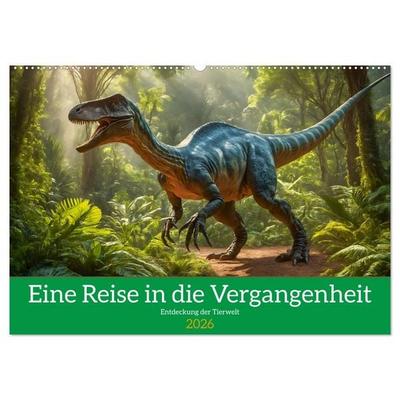 Eine Reise in die Vergangenheit - Entdeckung der Tierwelt (Wandkalender 2026 DIN A2 quer), CALVENDO Monatskalender