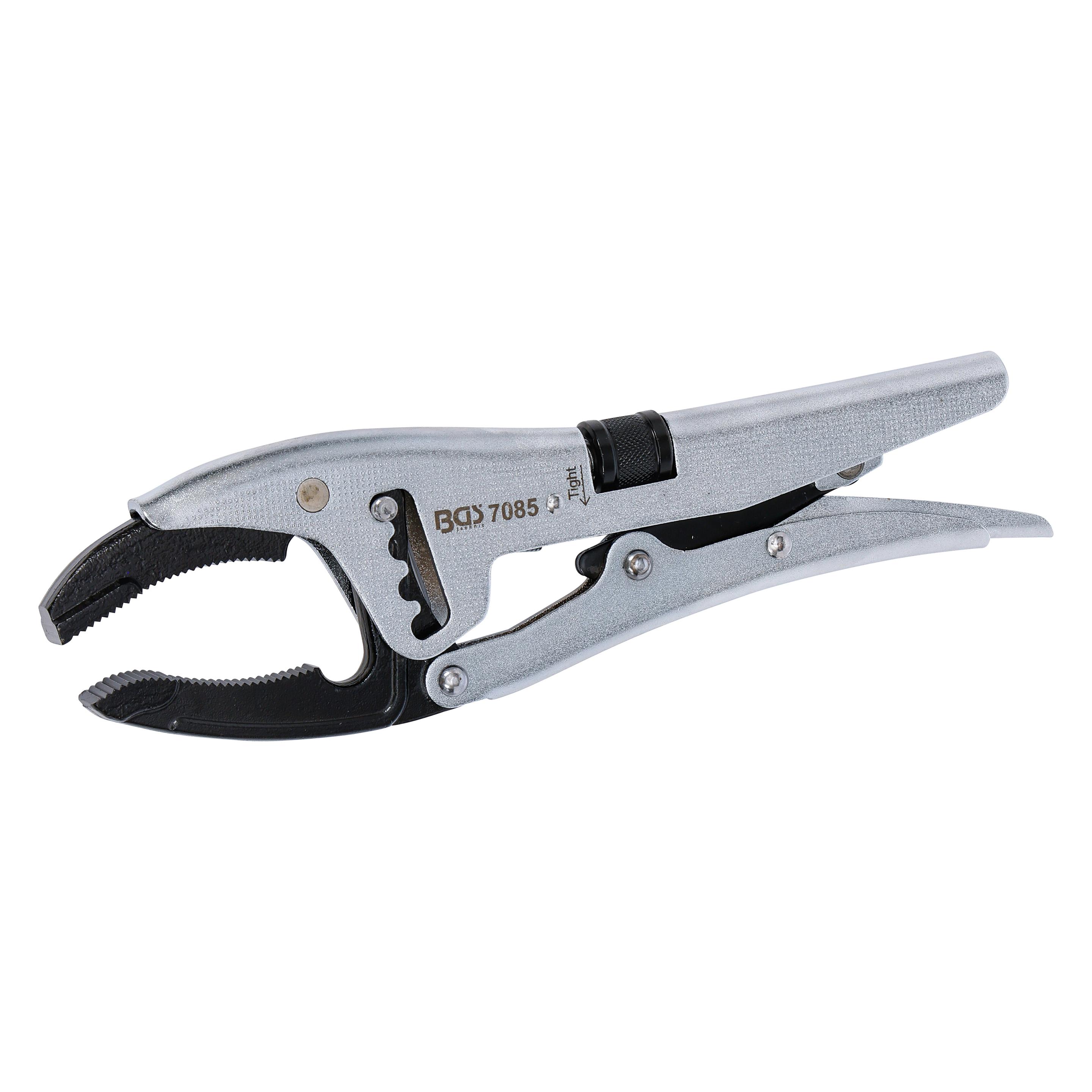 BGS Gripzange 4-fache Schnelljustierung tiefgekröpfte Unterbacke französischer Typ 250 mm (250 mm) (7085)