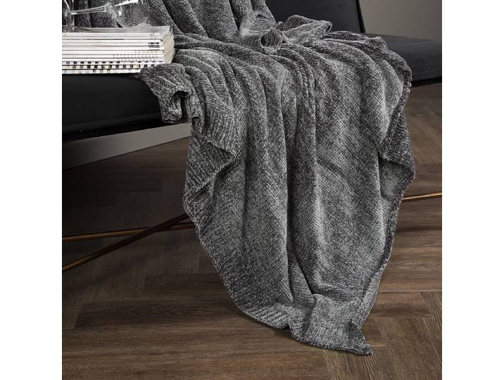 Plaid Ally 130 x 1 x 170cm Gris/Gris Polyester