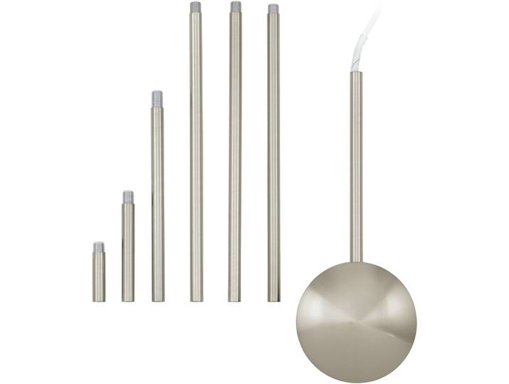 Eglo Kabelkanal Extention Grau Stahl T 157 cm - Farbe: Nickel matt - Kabelkanal