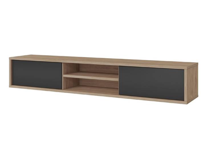 99rooms Lowboard Dafri (TV-Kommode, TV-Schrank), Modern Design, mit 2 Türen, 2 offene Fächer, 2 Fächer, hängend/stehend