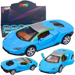 Sportwagen Metal Drive Lights Sounds Blue 1:32