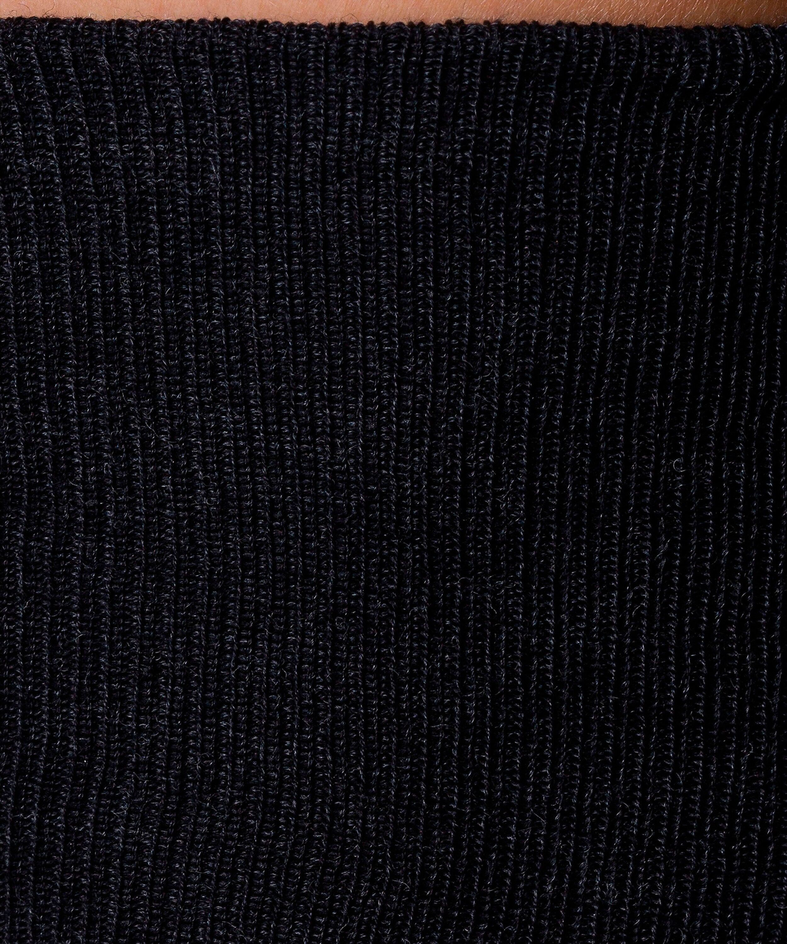Overknees FALKE "No. 3 Finest Silk", Kinder, Gr. 37-38, grau (anthra.mel (3089)), Obermaterial: 60% Wolle WO. 25% Seide silk. 15% Polyamid PA., Socken Overknees