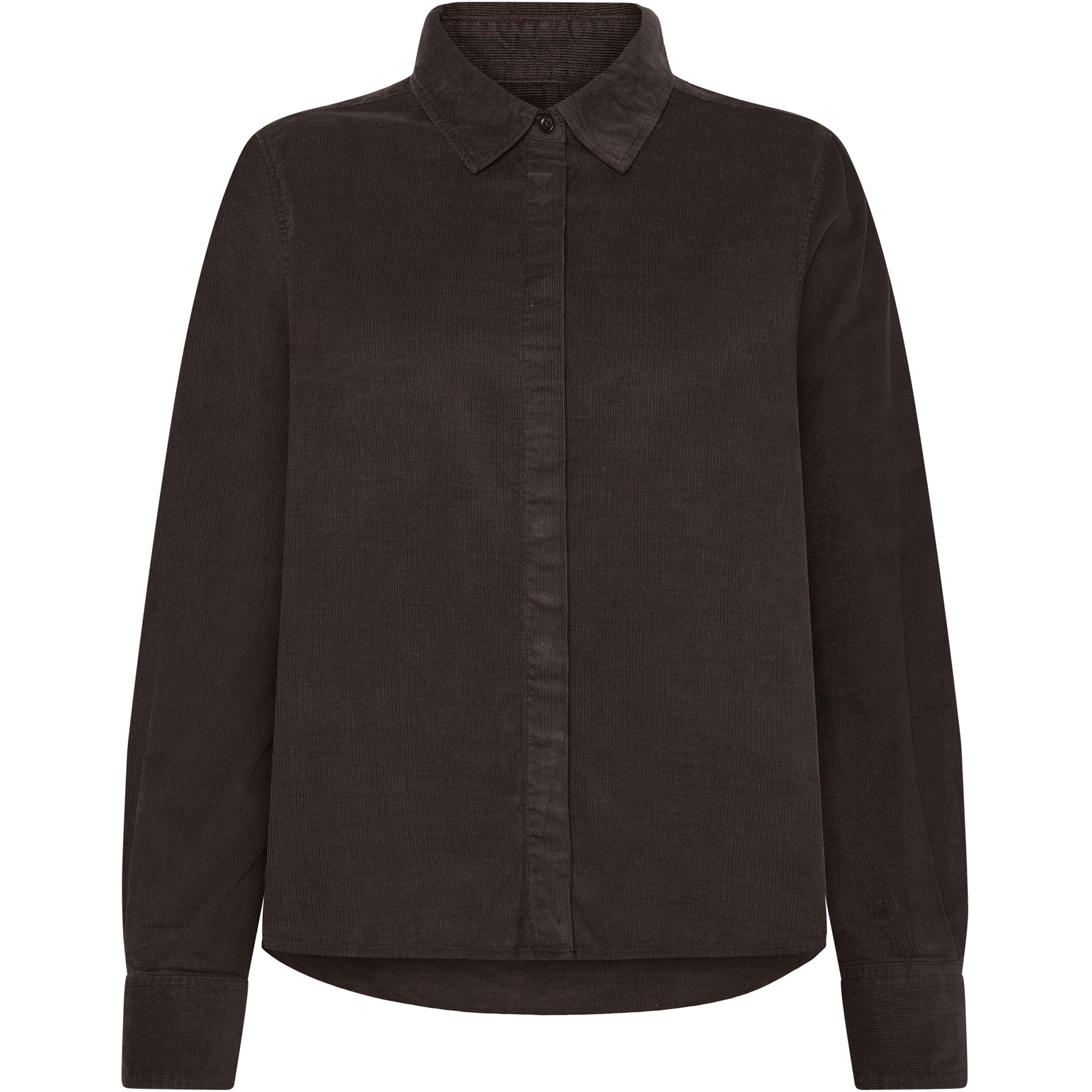 KnowledgeCotton Apparel A-Shape Corduroy Damen Blusen braun Größe L Lifestyle Atmungsaktiv