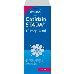 Cetirizin Stada Saft 10mg/10ml Lösung Z Einnehmen 150 ML