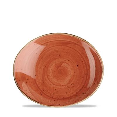 Churchill Stonecast Spiced Orange Teller Oval Coup 19,7cm