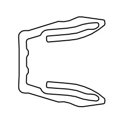 HSK Ersatzteile Dichtung Schließseite Wandanschlussprofil Nische, Sonderlänge bis 2.200mm, E88066-S E88066-S
