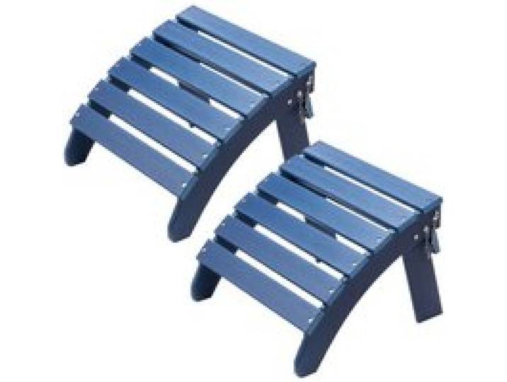VEVOR Fußstütze für Adirondack-Stuhl, 2er-Set, 475x480x350 mm, klappbarer Adirondack Ottoman aus HDPE-Kunststoff, Gartenstuhl verwendet für Außen, Veranda, Pool, Rasen, Hinterhof, blau
