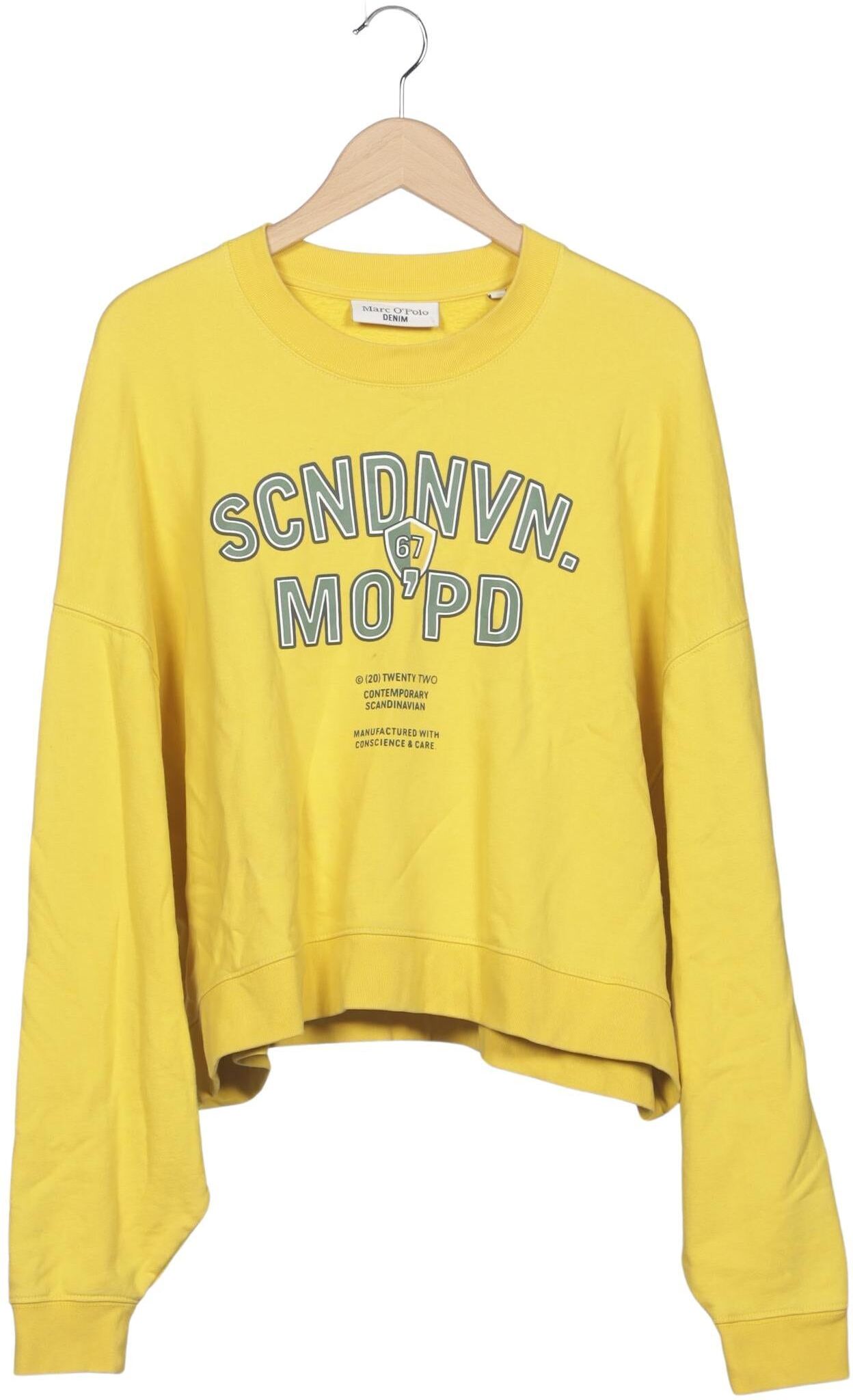Marc O' Polo Sweater, Gelb, Gr. S, Baumwolle - Second Hand