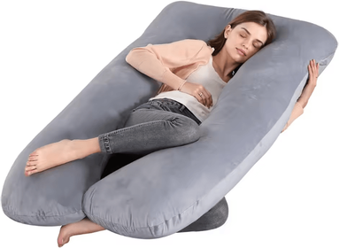 Inspire Essentials G Shaped Pregnancy Pillow Full Body Maternity Support With Removable Cover b