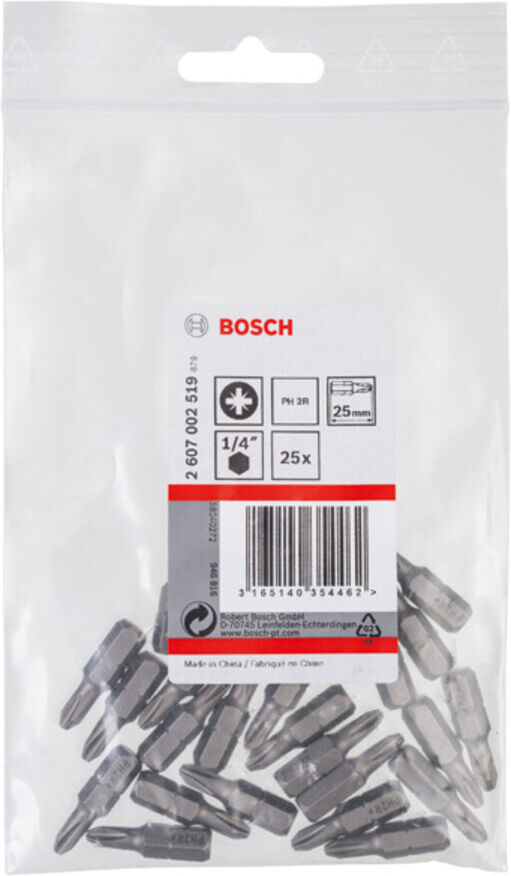 Bosch Schrauberbit Extra-Hart Reduziert PH2R 25 mm (2607002519)