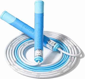 Clever Finds Adjustable Kids Jump Rope Tangle Free Segmented Skipping Rope With Fast Spin Bearings 3 Pcs Blue